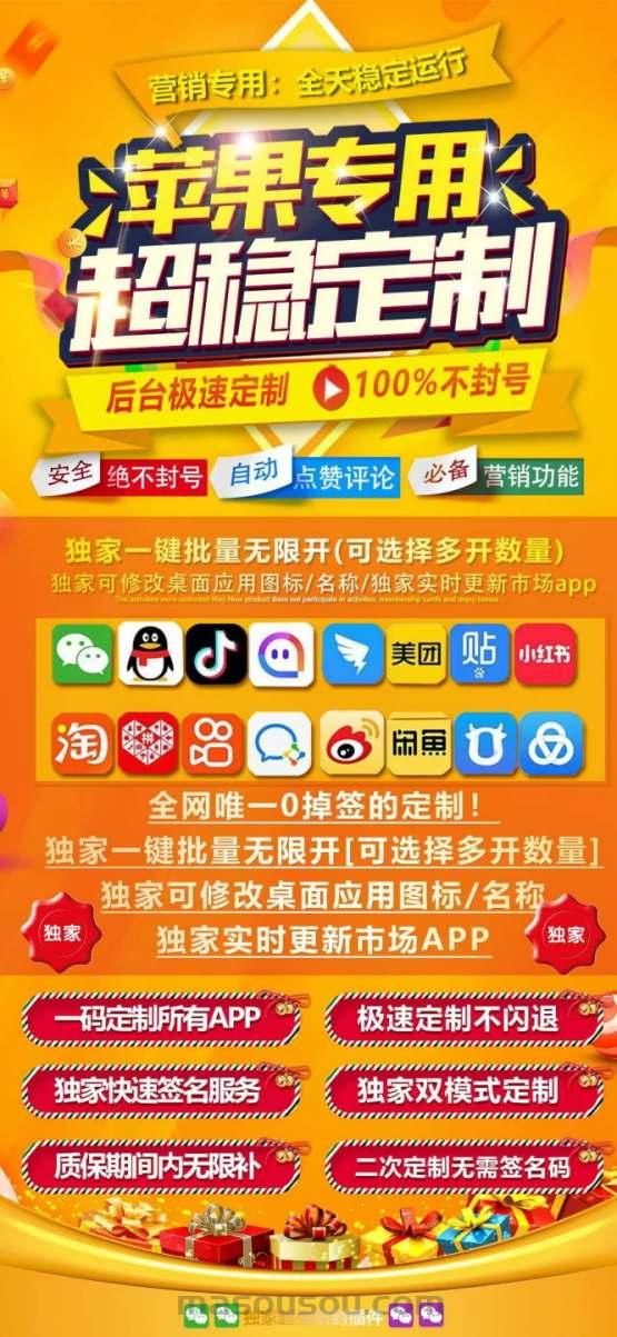 苹果UDID超稳定制_UDID定制服务支持ipad_微信多开定制版-码上淘